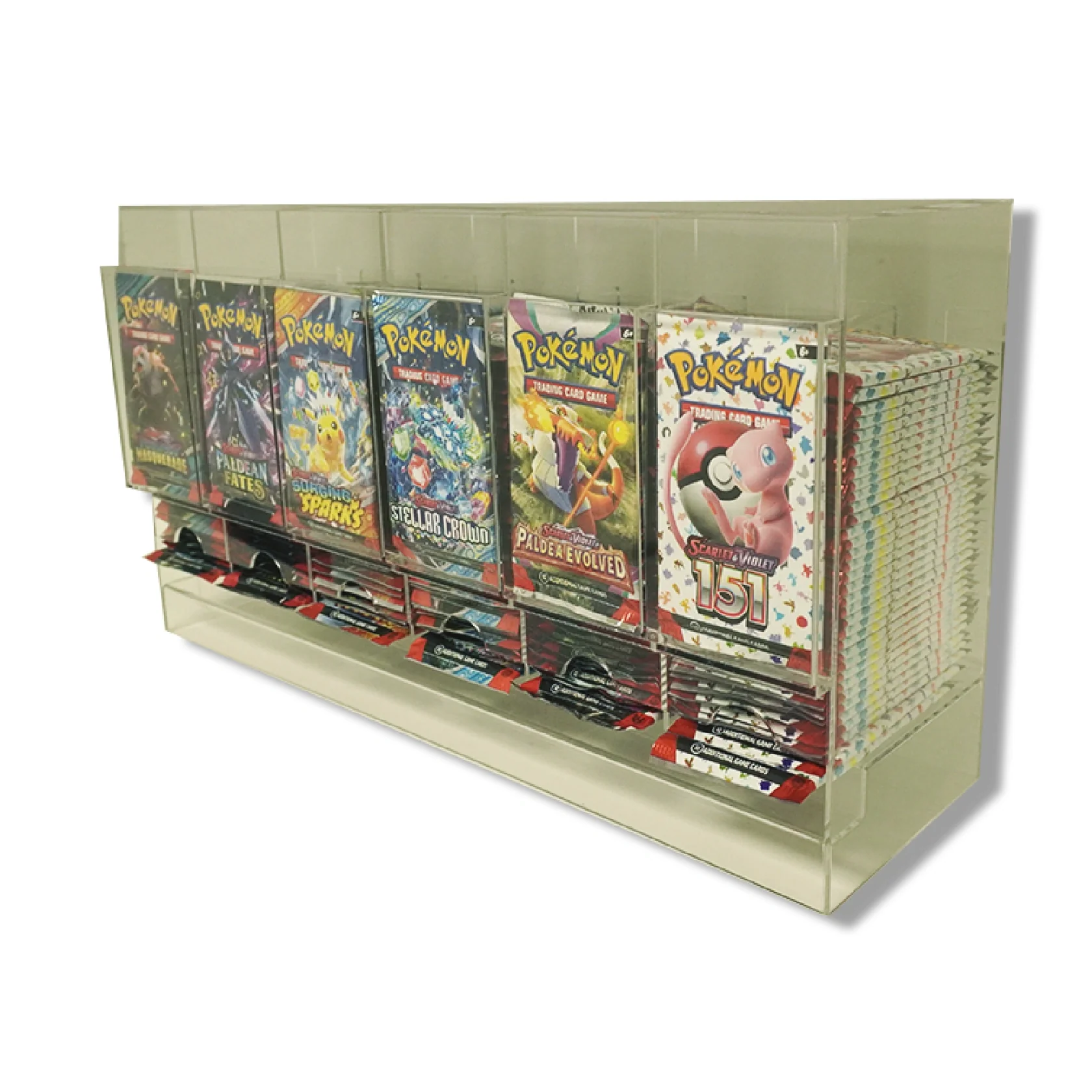 Acrylic 6 Slot Trading Card Display Dispenser - Image 3