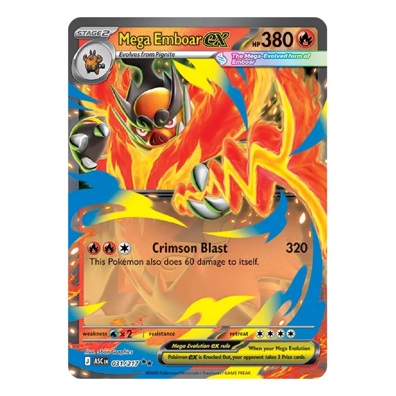 Pokémon TCG: Ascended Heroes - Mega Emboar ex Box - Image 4