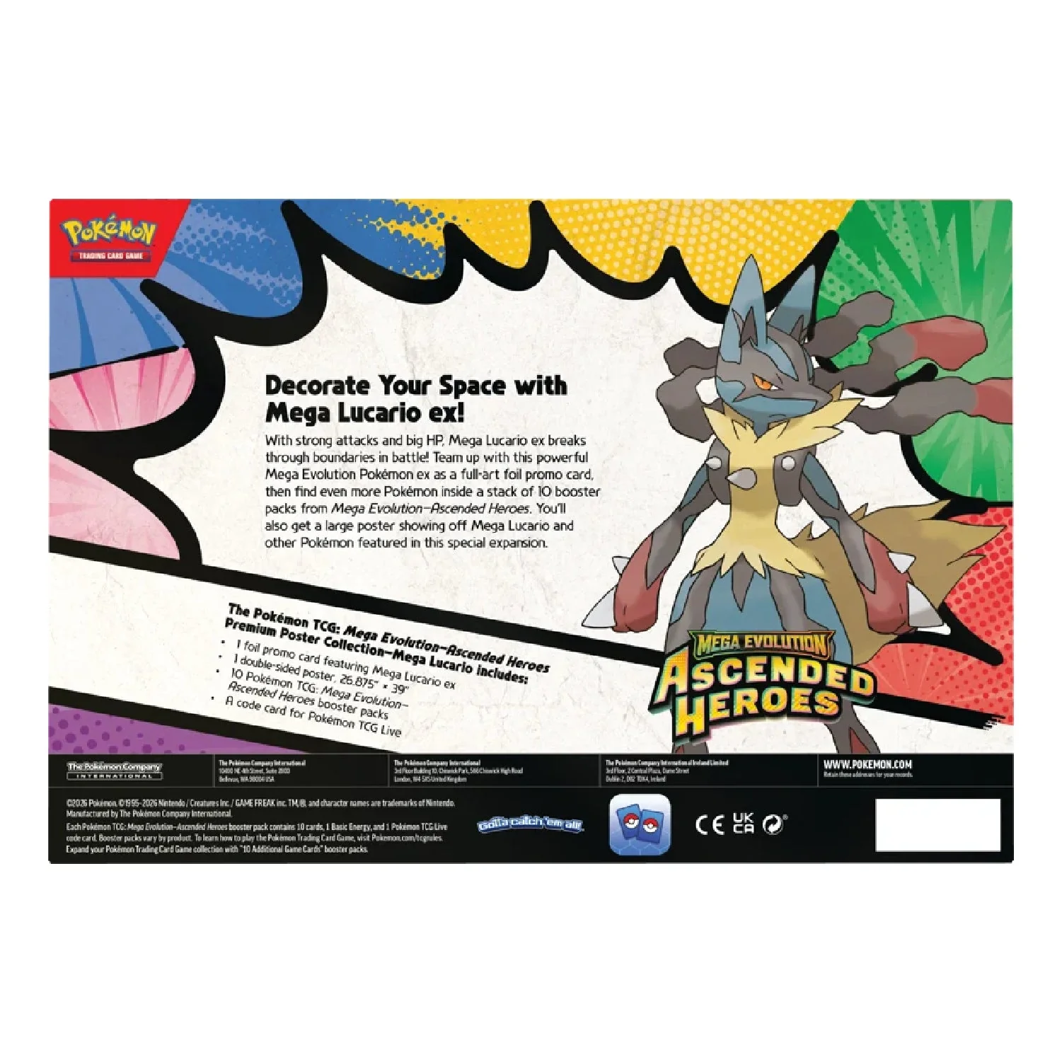 Pokemon TCG: Ascended Heroes - Mega Lucario Premium Poster Collection - Image 5