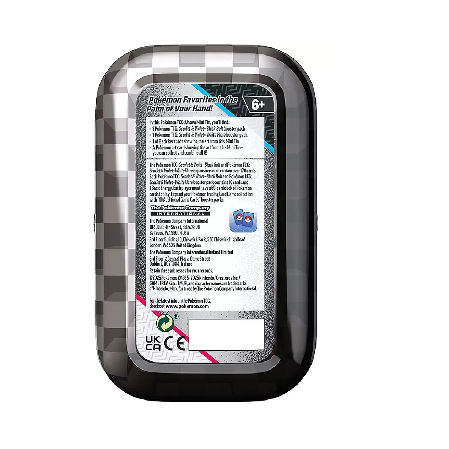 Pokemon TCG: Black Bolt & White Flare - Unova Mini Tin (1 at Random) - Image 3