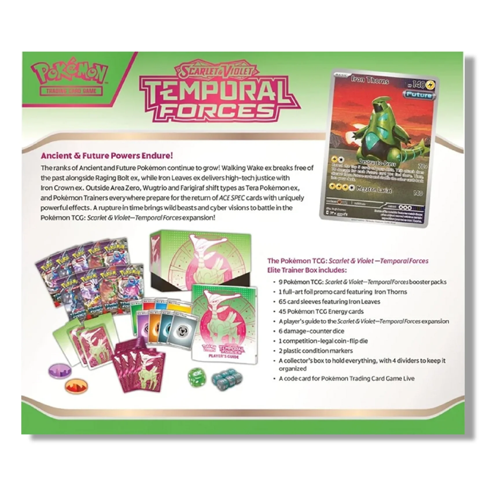 Pokemon TCG: Temporal Forces - 10x Elite Trainer Box [Sealed Case] - Image 6